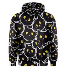 Cat Pattern Pet Drawing Eyes Men s Core Hoodie by Loisa77