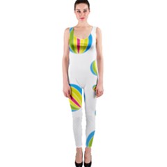 Balloon Ball District Colorful One Piece Catsuit by Ket1n9