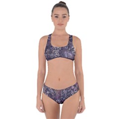 Grapevine Symphony Print Pattern Bk Criss Cross Bikini Set by dflcprintsclothing