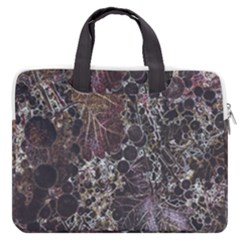 Grapevine Symphony Print Pattern Bk Macbook Pro 13  Double Pocket Laptop Bag by dflcprintsclothing