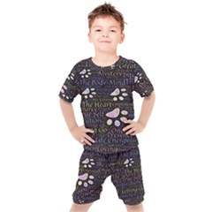 Footprints Path Mystery Unknown Kids  T-shirt And Shorts Set by Paksenen