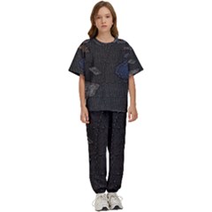 World Map Kids  T-shirt And Pants Sports Set