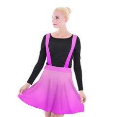 Gradient Pink - Pastel Yellow Pink Rosa Suspender Skater Skirt by 2607694c