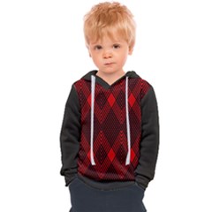 Pattern, Red, Black,  Kids  Overhead Hoodie