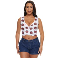 Muppets Animal Pattern Women s Sleeveless Wrap Top