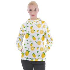 Illustrations Lemon Citrus Fruit Yellow Women s Hooded Pullover by anzea