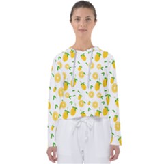 Illustrations Lemon Citrus Fruit Yellow Women s Slouchy Sweat by anzea