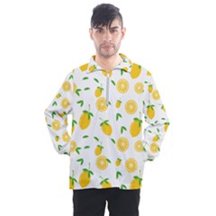 Illustrations Lemon Citrus Fruit Yellow Men s Half Zip Pullover by anzea