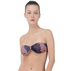 Illustrations Of Love And Kissing Women Classic Bandeau Bikini Top  by anzea