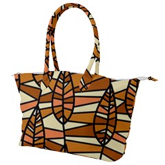 Autumn Leaf Mosaic Seamless Canvas Shoulder Bag by Hannah976