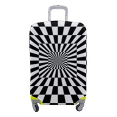 Optical-illusion-chessboard-tunnel Luggage Cover (small)