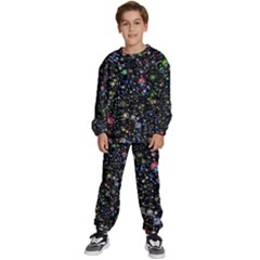 Universe Star Planet Galaxy Kids  Sweatshirt Set