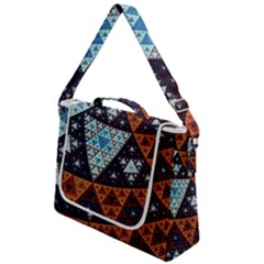 Fractal Triangle Geometric Abstract Pattern Box Up Messenger Bag