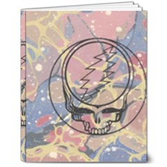 Grateful Dead Artsy 8  X 10  Hardcover Notebook by Bedest