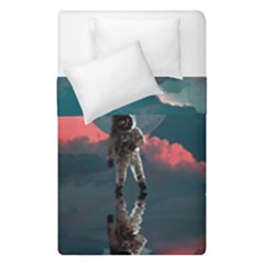 Astronaut Moon Space Nasa Planet Duvet Cover Double Side (single Size) by Loisa77