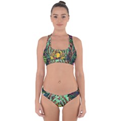 Monkey Tiger Bird Parrot Forest Jungle Style Cross Back Hipster Bikini Set by Grandong