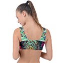 Monkey Tiger Bird Parrot Forest Jungle Style Front Tie Bikini Top View2