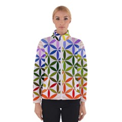 Mandala Rainbow Colorful Women s Bomber Jacket