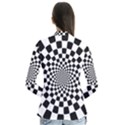 Geomtric Pattern Illusion Shapes Drape Collar Cardigan View2