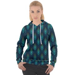 Peacock Texture 3d Pattern Peacock Texture Women s Overhead Hoodie by Loisa77