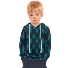 Peacock Texture 3d Pattern Peacock Texture Kids  Overhead Hoodie by Loisa77