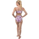 Owls Bird Animal Pattern Tied Up Two Piece Swimsuit View2