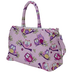 Owls Bird Animal Pattern Duffel Travel Bag by Loisa77