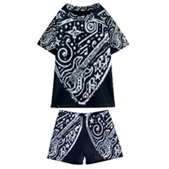 Guitar Pic Kids  Swim T-shirt And Shorts Set by RiverRootsReggae