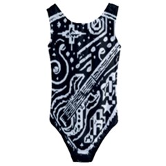 Guitar Pic Kids  Cut-out Back One Piece Swimsuit by RiverRootsReggae