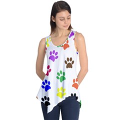 Pawprints Paw Prints Paw Animal Sleeveless Tunic