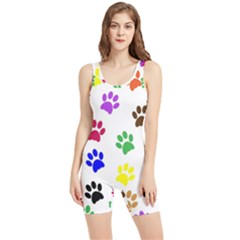 Pawprints Paw Prints Paw Animal Women s Wrestling Singlet by Apen