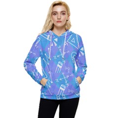 Background Abstract Texture Pattern Women s Lightweight Drawstring Hoodie