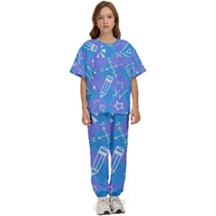 Background Abstract Texture Pattern Kids  T-shirt And Pants Sports Set by Loisa77