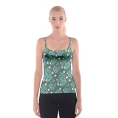 Illustration Pattern Seamless Spaghetti Strap Top
