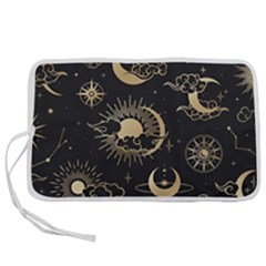 Asian Seamless Pattern With Clouds Moon Sun Stars Vector Collection Oriental Chinese Japanese Korean Pen Storage Case (s) by Perong