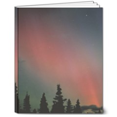 Aurora Borealis Alaska Sky 8  X 10  Softcover Notebook