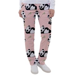 Cute Panda Animal Pattern Women s Casual Pants by Perong