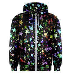 Christmas-star-gloss-lights-light Men s Zipper Hoodie