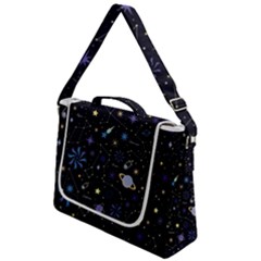 Starry Night  Space Constellations  Stars  Galaxy  Universe Graphic  Illustration Box Up Messenger Bag by Grandong