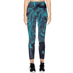 Angry Male Lion Predator Carnivore Pocket Leggings 