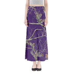 Realtree Camo Purple Pink Realtree Camo Full Length Maxi Skirt by Perong