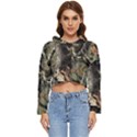 Realtree Camo Seamless Pattern Camo Hunting Women s Lightweight Cropped Hoodie View1