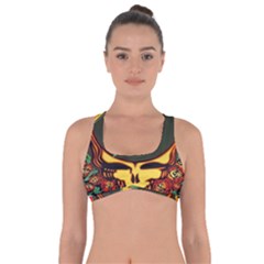 Grateful Dead Steal Your Face Deadhead Hippie Logo Music Got No Strings Sports Bra by Perong