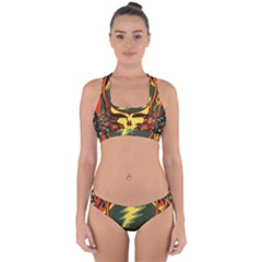 Grateful Dead Steal Your Face Deadhead Hippie Logo Music Cross Back Hipster Bikini Set