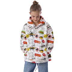 Pattern Seamless Texture Cartoon Kids  Oversized Hoodie by Perong