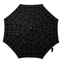 Enigmatic Demon Black And White Pattern Hook Handle Umbrellas (small) by dflcprintsclothing