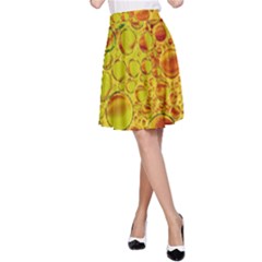 Oil Drop Water Oil Abstract Oily A-line Skirt