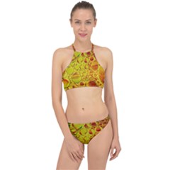 Oil Drop Water Oil Abstract Oily Halter Bikini Set