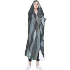 Intricate Camo Print Design Bk Wearable Blanket by dflcprintsclothing