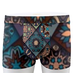 Flower Texture Background Colorful Pattern Men s Boxer Briefs